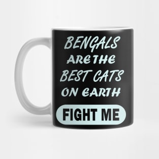 Bengal cat girl woman with kitten Mug